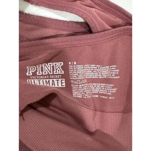 PINK Victoria’s Secret Pink & Purple Ultimate Padded Sports Bra Set- Size Medium - Picture 9 of 9